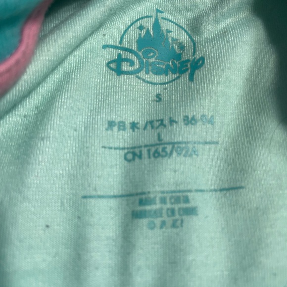 Disney Women's Pajama Top - Aqua and Pink Stitch Design - Picture 2 of 2